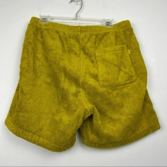 Supreme Yellow Terry Cloth Logo Shorts